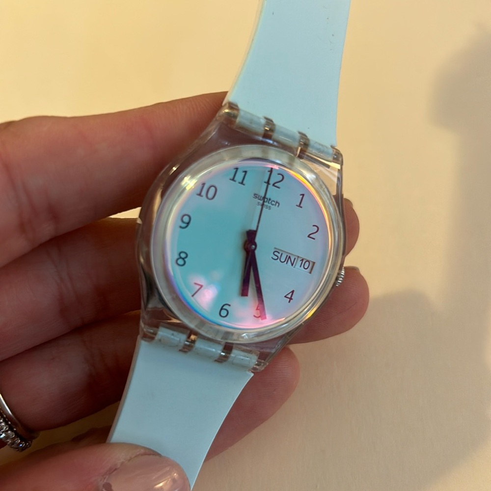 Swatch: Watch with blue ombré band